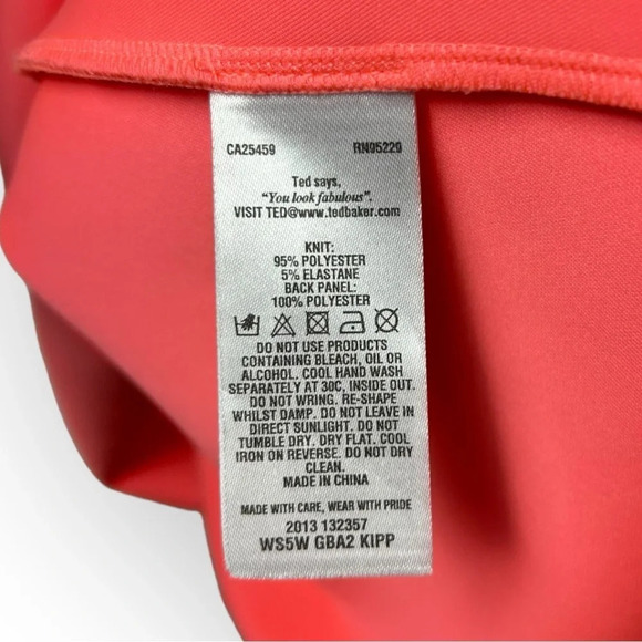 Ted Baker Pink Fit and  Flare Party Dress 3 - Picture 8 of 11